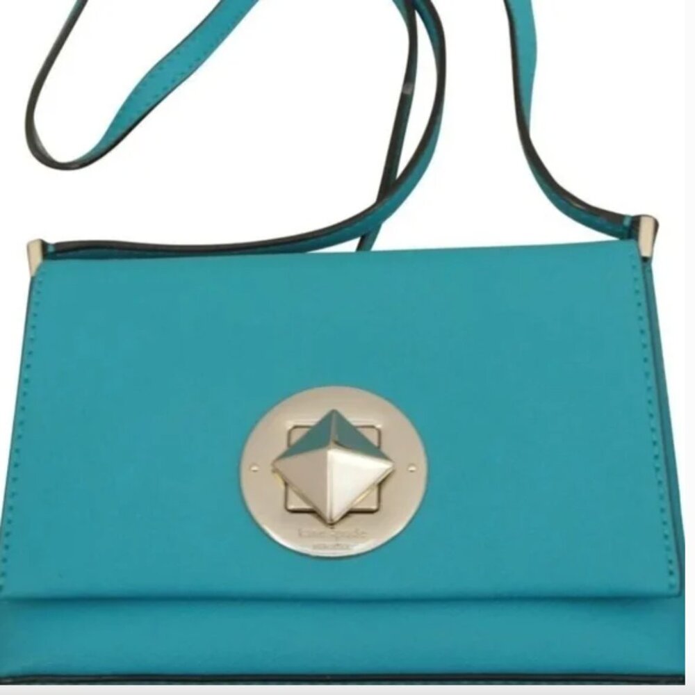 NWT Kate Spade Newbury Lane Sally crossbody bag in turquoise saffiano leather